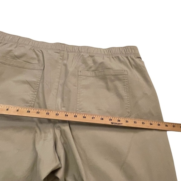 Old Navy High Rise Pulla Utility Pants Pull On Stretch Beige Pants-Size 2X NWT - Picture 10 of 14
